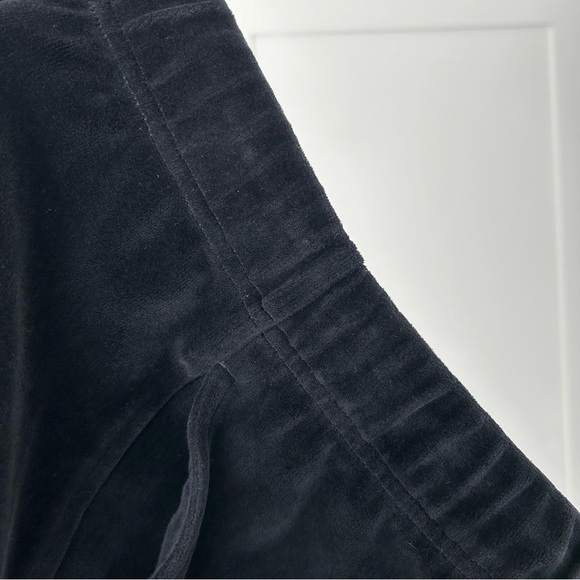 Nili Lotan Daphne Velour Wide Leg Sweatpant black medium - Picture 11 of 13